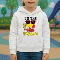 Im The Dad Turkey Funny Thanksgiving Kids Hoodie thumb 3