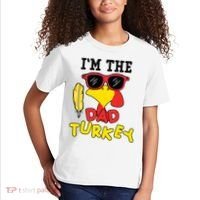 Im The Dad Turkey Funny Thanksgiving Kids T-Shirt thumb 2