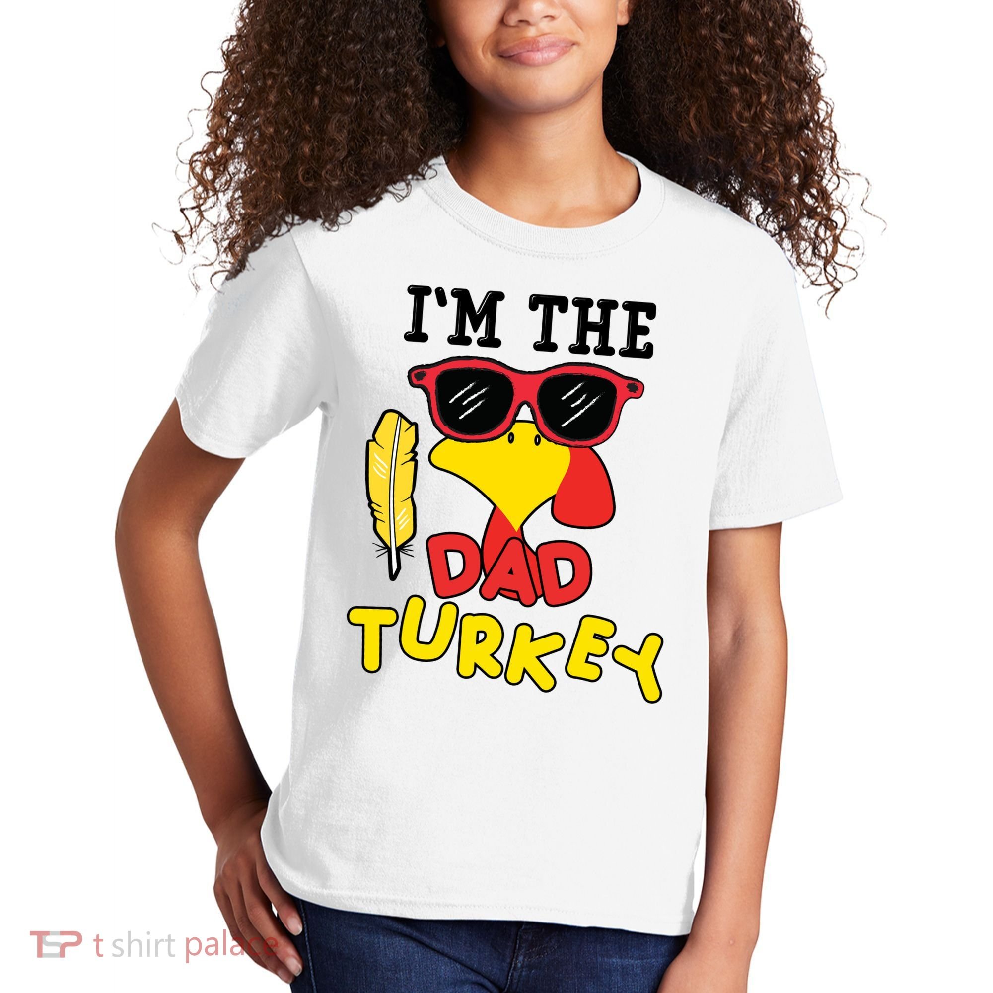 Im The Dad Turkey Funny Thanksgiving Kids T-Shirt