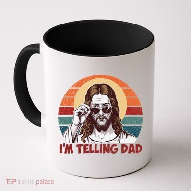 Im Telling Dad Funny Jesus Sayings Bible Verse Fathers Day Coffee Mug