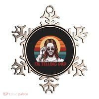 Im Telling Dad Funny Jesus Sayings Bible Verse Fathers Day Ornament thumb 0
