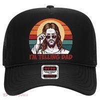 Im Telling Dad Funny Jesus Sayings Bible Verse Fathers Day Hat thumb 0