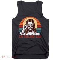 Im Telling Dad Funny Jesus Sayings Bible Verse Fathers Day Tank Top thumb 0