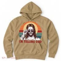 Im Telling Dad Funny Jesus Sayings Bible Verse Fathers Day Hoodie thumb 0