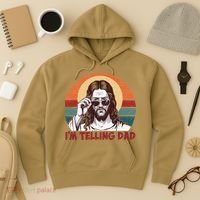 Im Telling Dad Funny Jesus Sayings Bible Verse Fathers Day Hoodie thumb 3