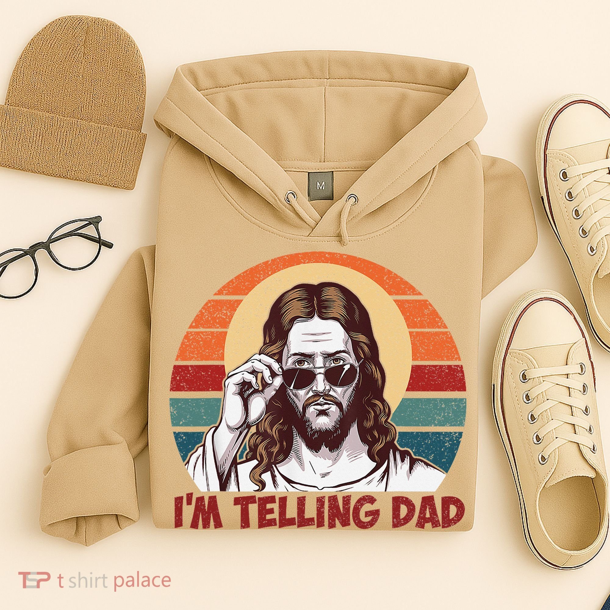 Im Telling Dad Funny Jesus Sayings Bible Verse Fathers Day Hoodie