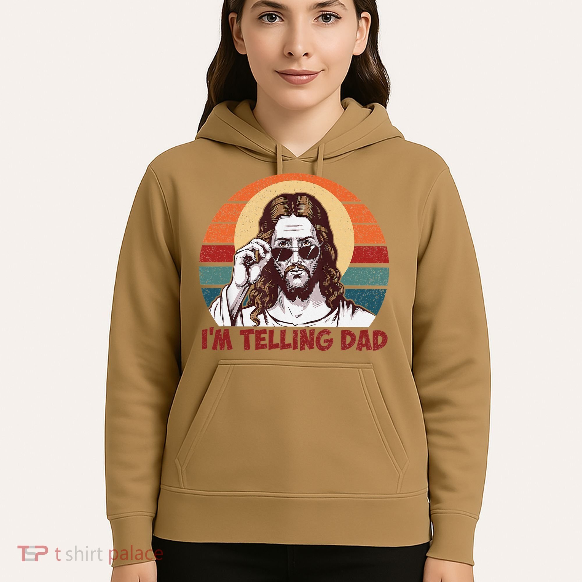 Im Telling Dad Funny Jesus Sayings Bible Verse Fathers Day Hoodie