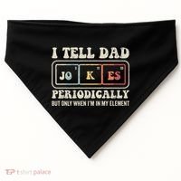 I Tell Dad Jokes Periodically Element USA-Made Doggie Bandana thumb 0