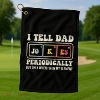 I Tell Dad Jokes Periodically Element Golf Towel thumb 1