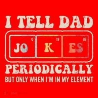 I Tell Dad Jokes Periodically Element Santa Hat thumb 1