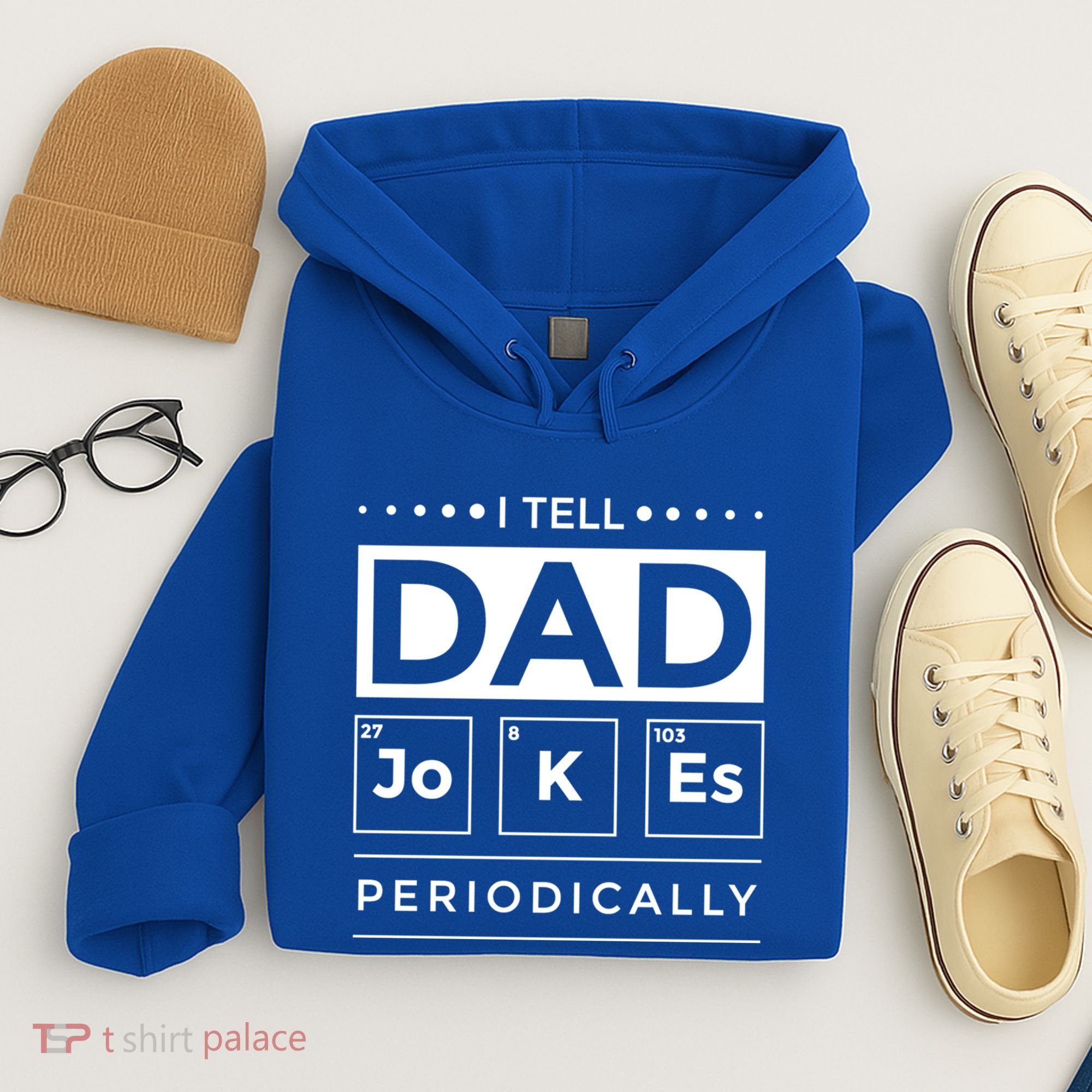 I Tell Dad Jokes Periodically Chemistry Elet Periodic Gift Hoodie