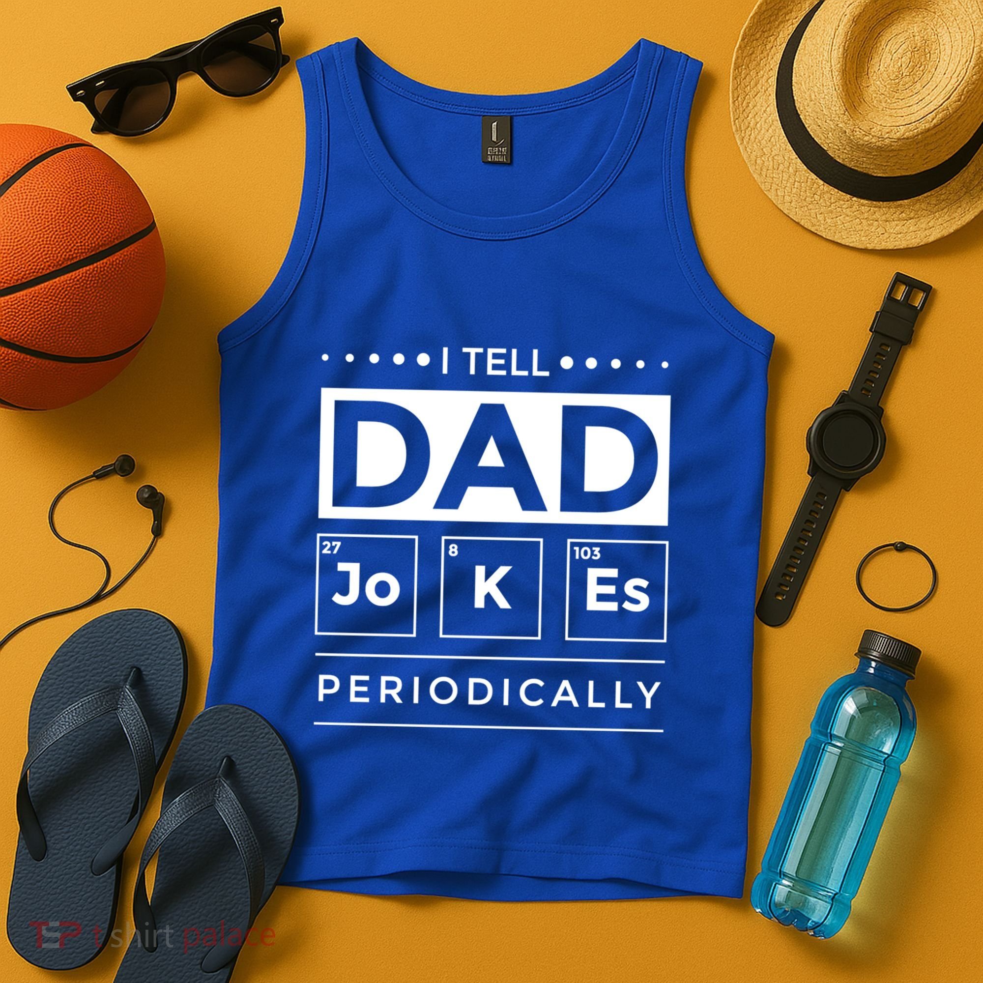 I Tell Dad Jokes Periodically Chemistry Elet Periodic Gift Tank Top