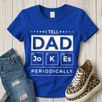 I Tell Dad Jokes Periodically Chemistry Elet Periodic Gift Women's T-Shirt thumb 3