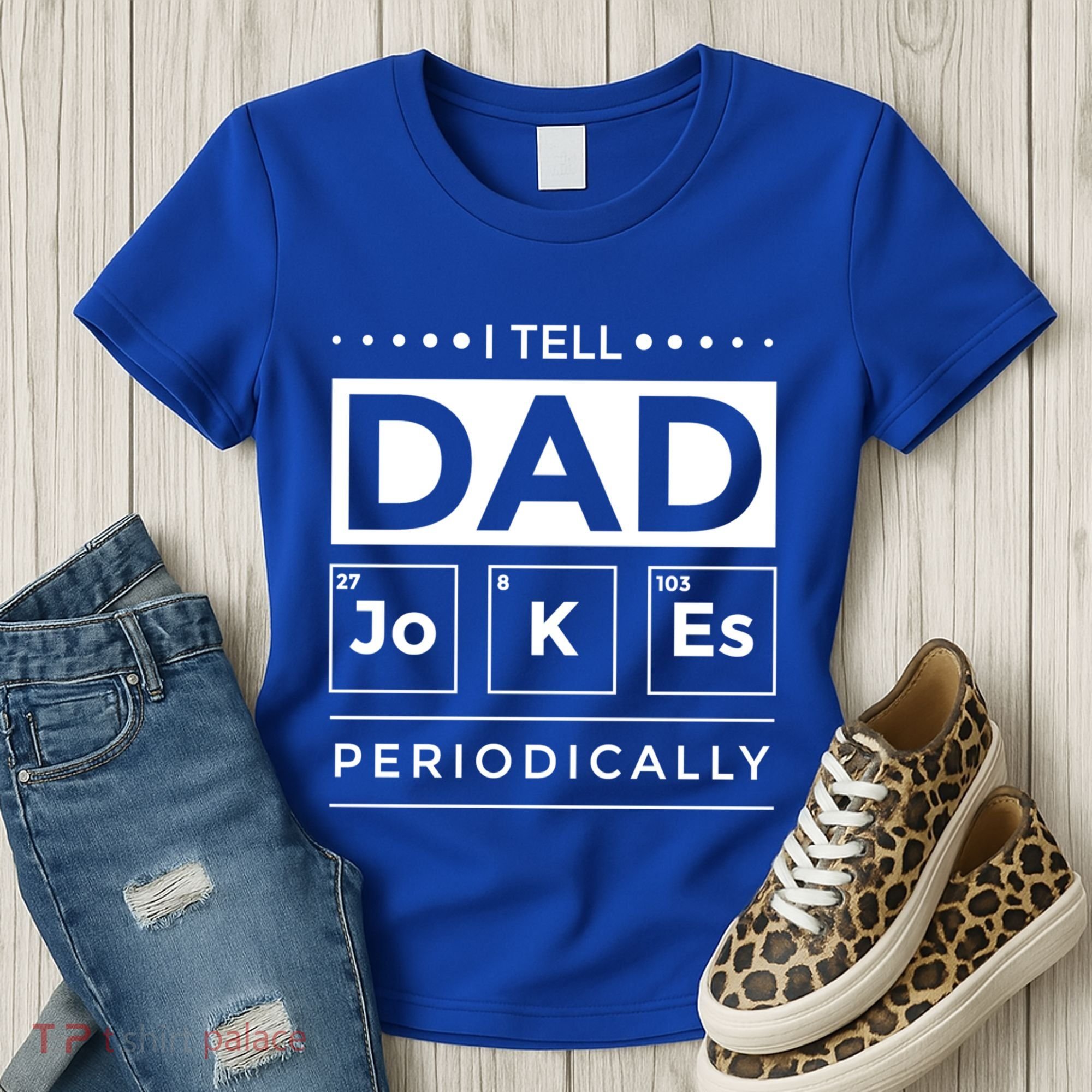 I Tell Dad Jokes Periodically Chemistry Elet Periodic Gift Women's T-Shirt