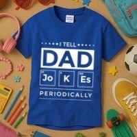 I Tell Dad Jokes Periodically Chemistry Elet Periodic Gift Kids T-Shirt thumb 3