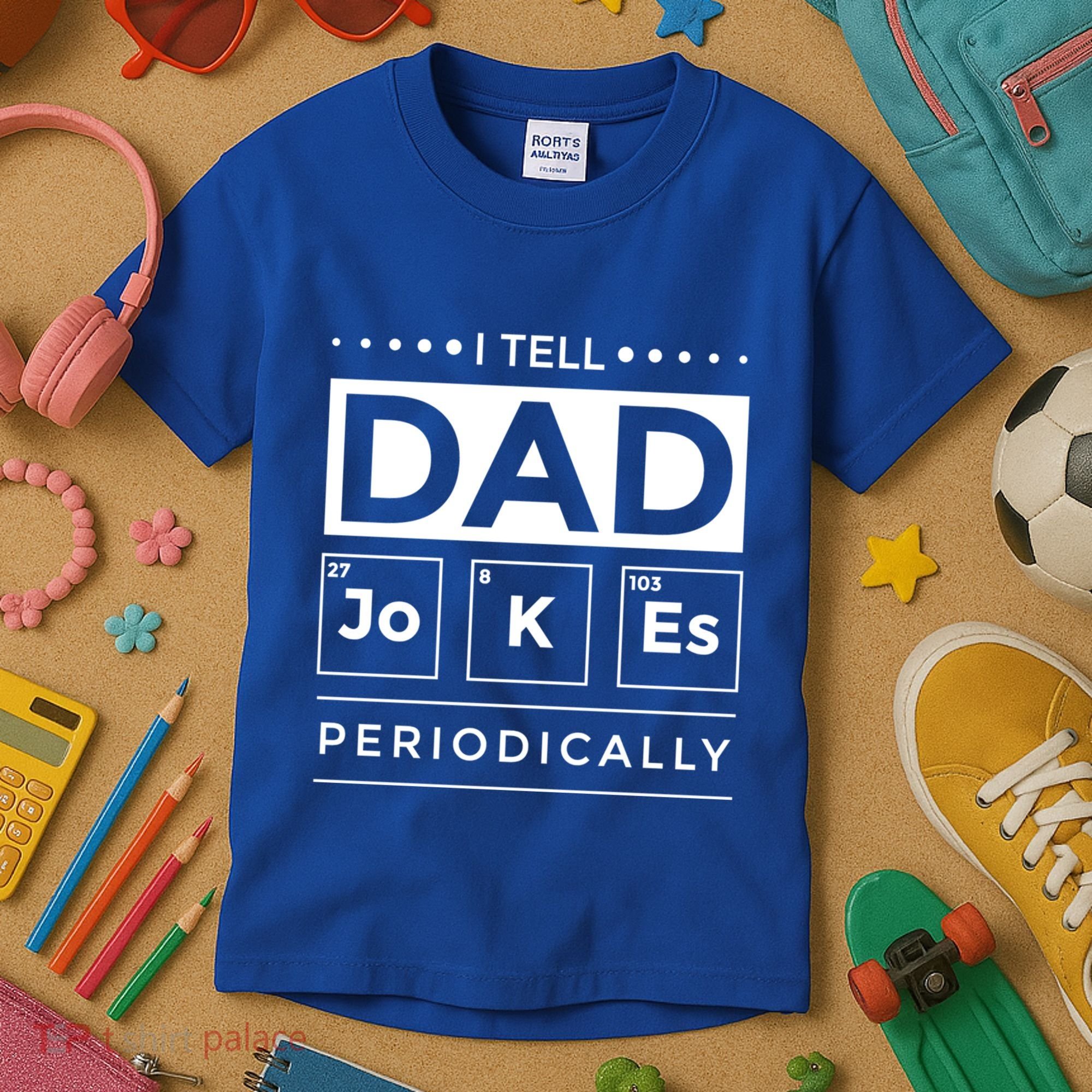 I Tell Dad Jokes Periodically Chemistry Elet Periodic Gift Kids T-Shirt