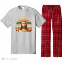 IM Telling Dad Funny Religious Christian Jesus Meme Pajama Set thumb 0