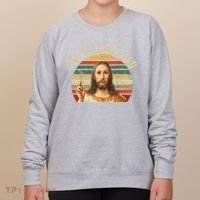 IM Telling Dad Funny Religious Christian Jesus Meme Women's Sweatshirt thumb 0