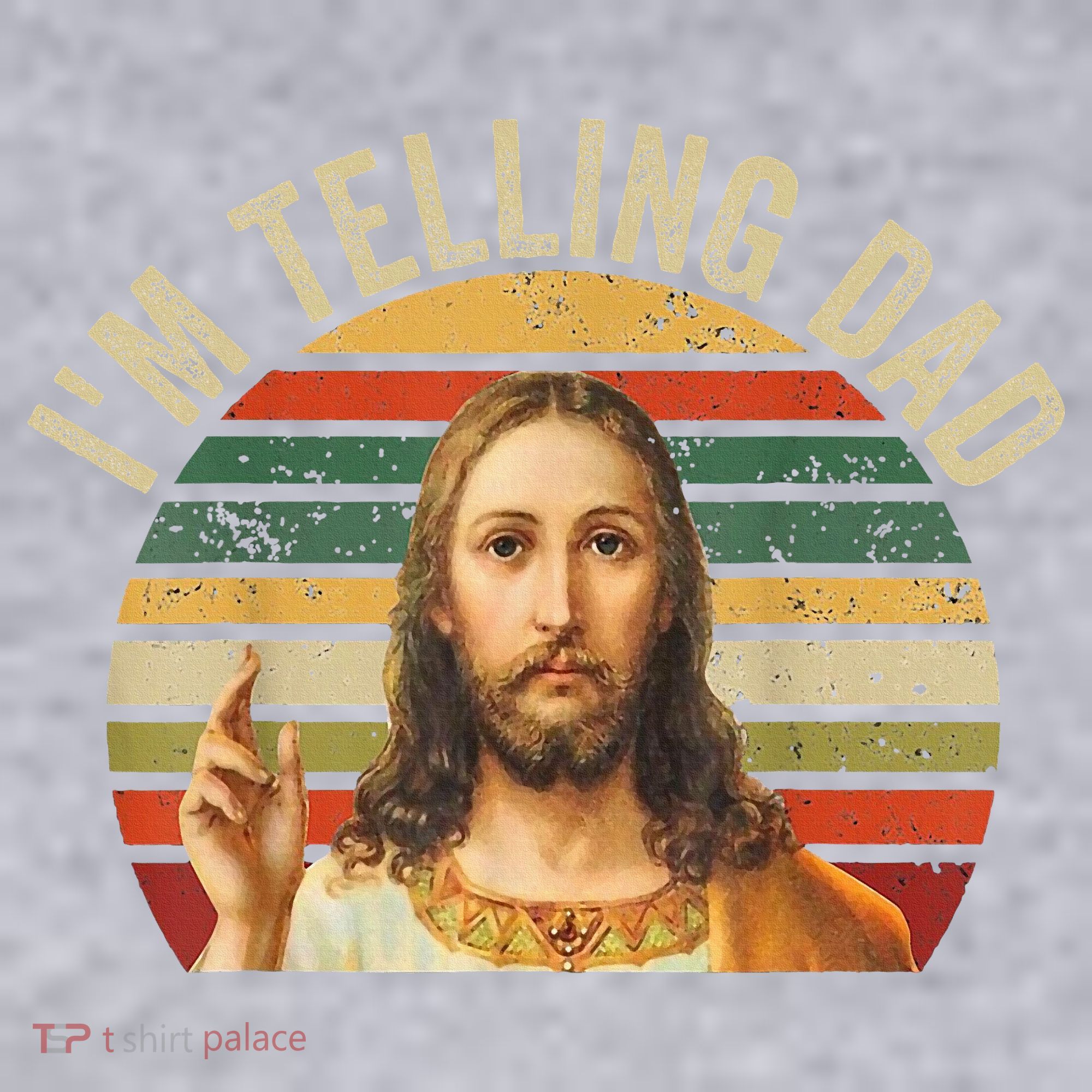 IM Telling Dad Funny Religious Christian Jesus Meme Women's Sweatshirt