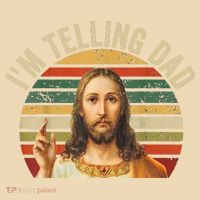 IM Telling Dad Funny Religious Christian Jesus Meme Tote Bag thumb 4