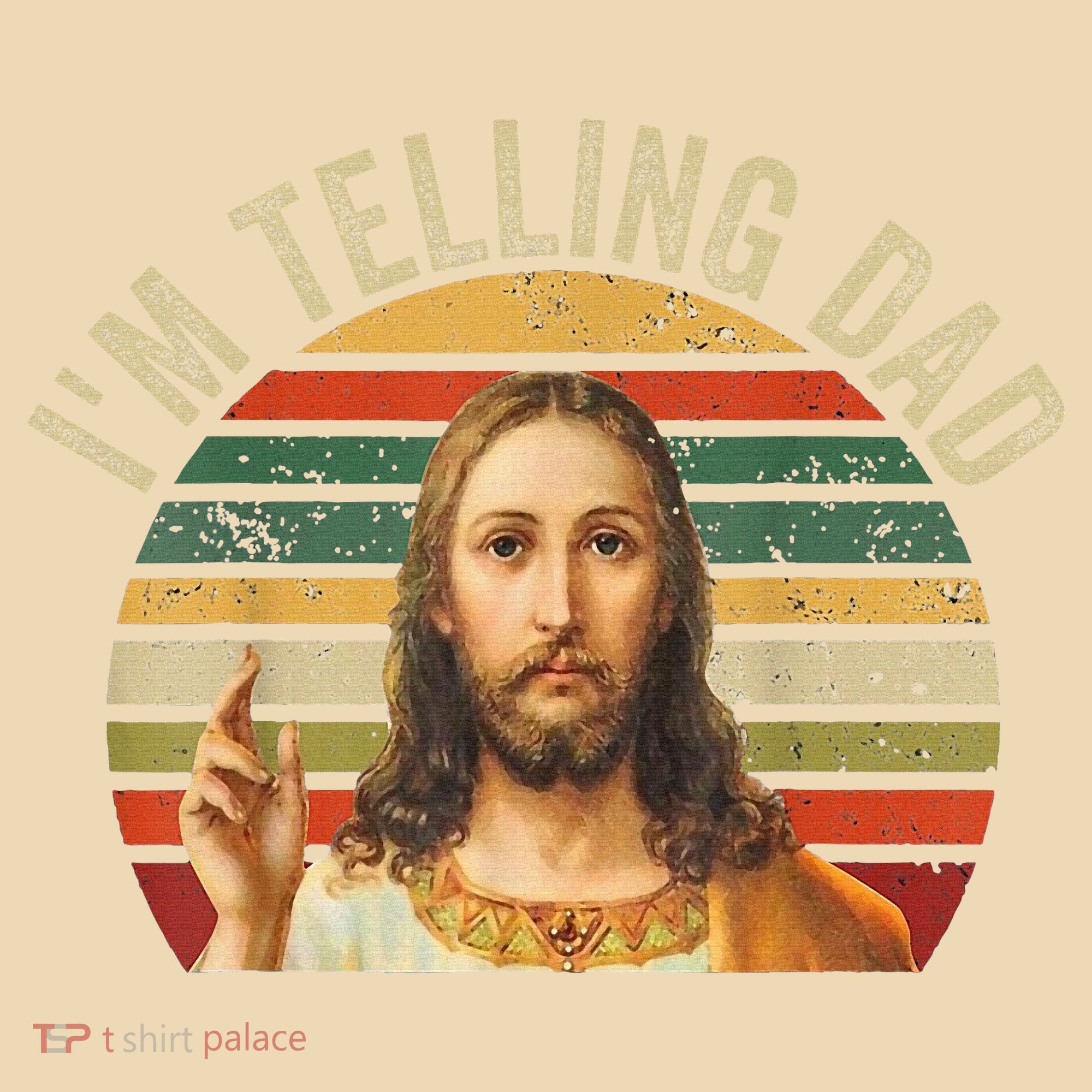 IM Telling Dad Funny Religious Christian Jesus Meme Tote Bag