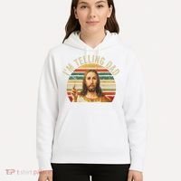 IM Telling Dad Funny Religious Christian Jesus Meme Hoodie thumb 5