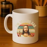 IM Telling Dad Funny Religious Christian Jesus Meme Coffee Mug thumb 4