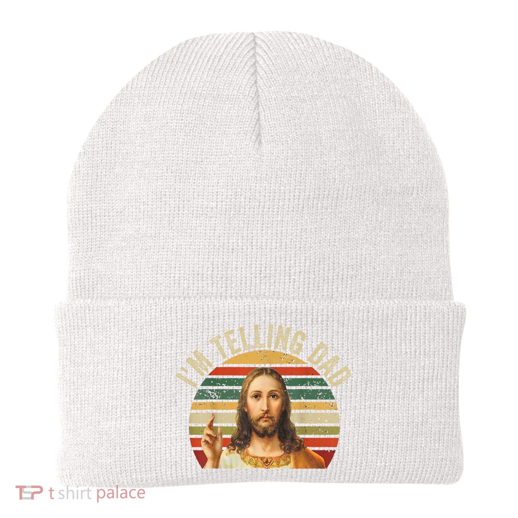 IM Telling Dad Funny Religious Christian Jesus Meme Beanie