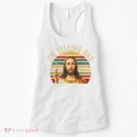 IM Telling Dad Funny Religious Christian Jesus Meme Women's Tank Top thumb 0