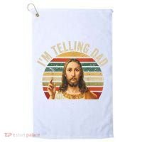 IM Telling Dad Funny Religious Christian Jesus Meme Golf Towel thumb 0