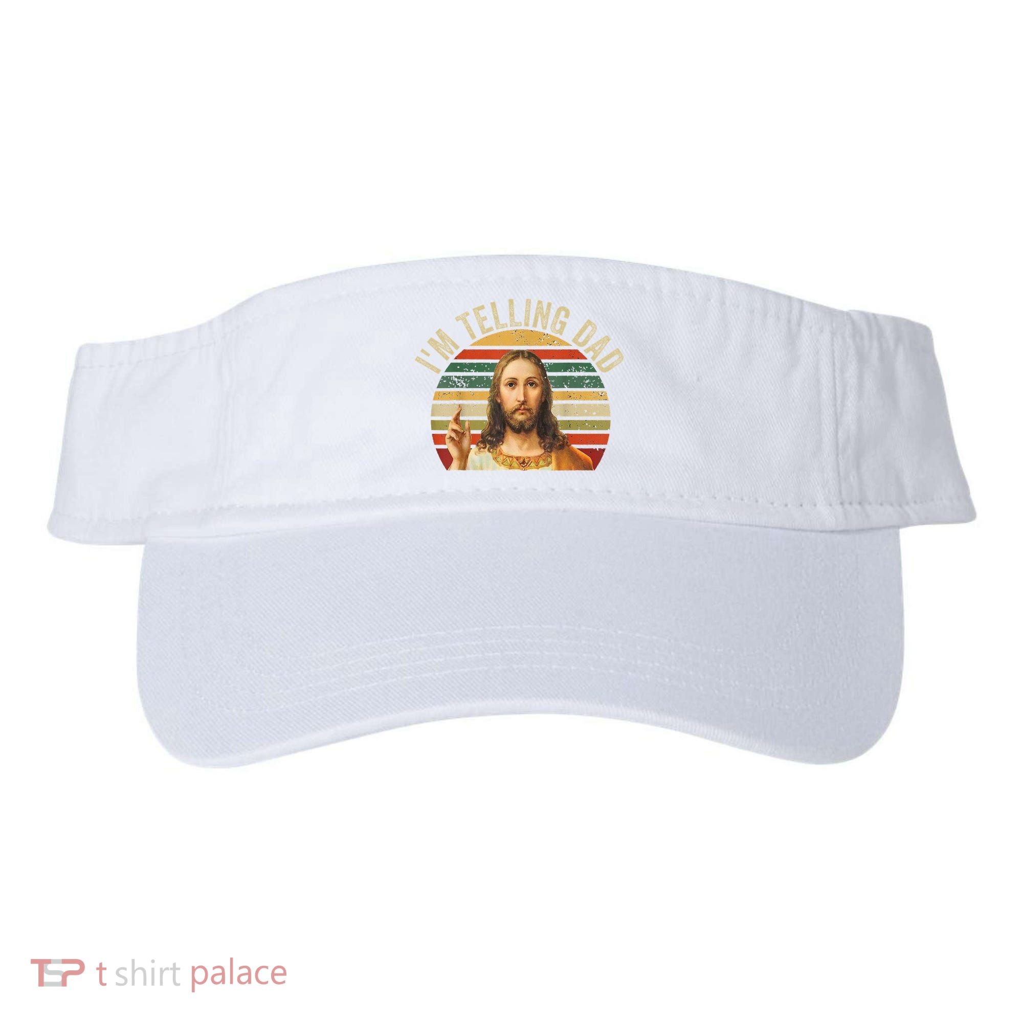 IM Telling Dad Funny Religious Christian Jesus Meme Visor