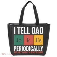 I Tell Dad Jokes Periodically Dad Funny Tote Bag thumb 0