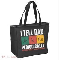 I Tell Dad Jokes Periodically Dad Funny Tote Bag thumb 2