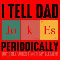 I Tell Dad Jokes Periodically Dad Funny Santa Hat thumb 1