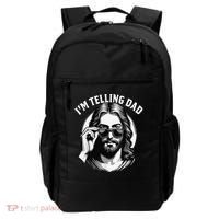 IM Telling Dad Jesus Wearing Sunglasses Backpack thumb 0