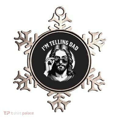 IM Telling Dad Jesus Wearing Sunglasses Ornament