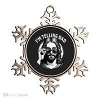IM Telling Dad Jesus Wearing Sunglasses Ornament thumb 0