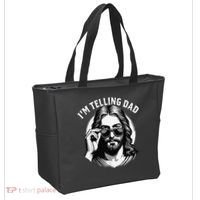 IM Telling Dad Jesus Wearing Sunglasses Tote Bag thumb 2