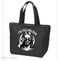 IM Telling Dad Jesus Wearing Sunglasses Tote Bag thumb 3
