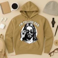 IM Telling Dad Jesus Wearing Sunglasses Hoodie thumb 3