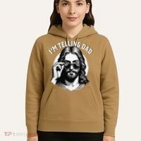 IM Telling Dad Jesus Wearing Sunglasses Hoodie thumb 5