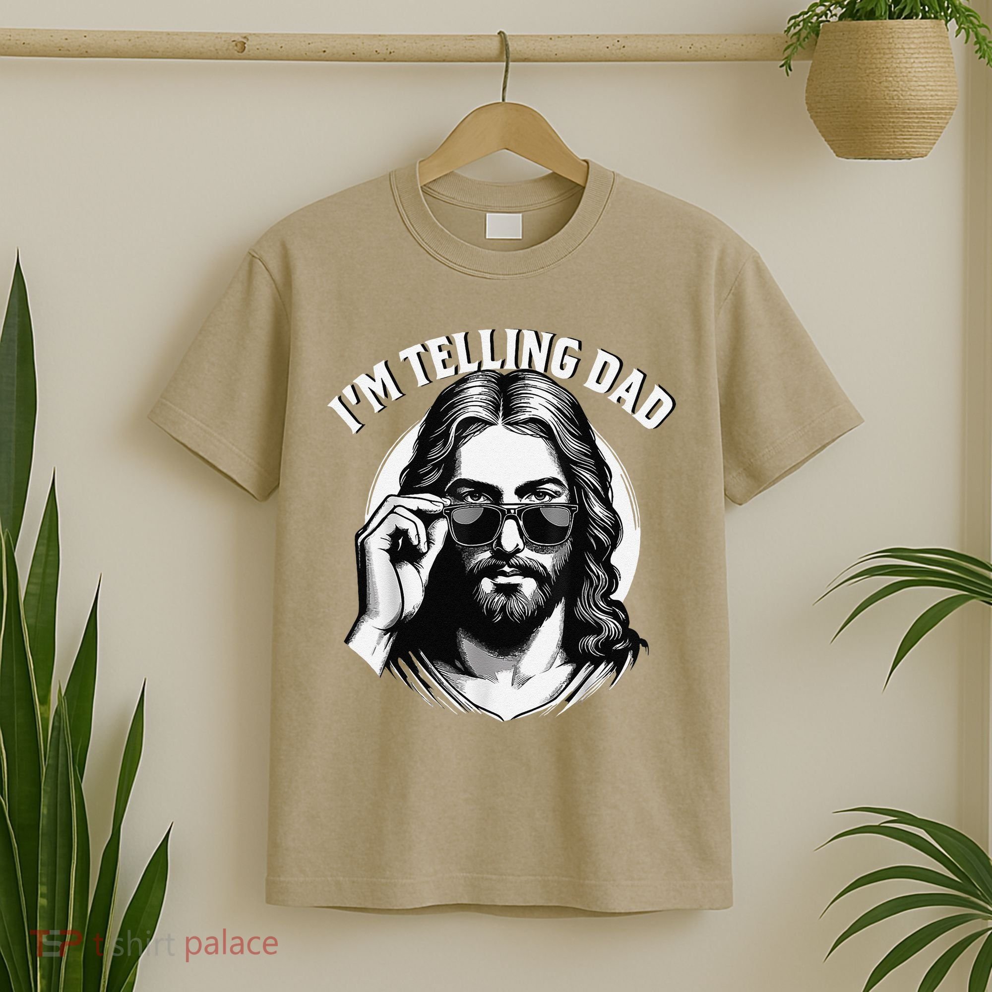 IM Telling Dad Jesus Wearing Sunglasses T-Shirt