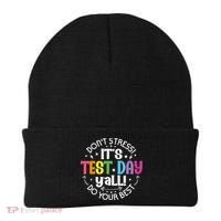 Its Test Day Yall Funny Testing Day For Teacher Student Beanie thumb 0