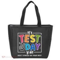 It's Test Day Y'all Don't Stress Do Your Best Testing Day Teacher Stude Tote Bag thumb 0