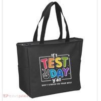 It's Test Day Y'all Don't Stress Do Your Best Testing Day Teacher Stude Tote Bag thumb 2