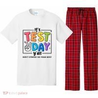 It's Test Day Y'all Don't Stress Do Your Best Testing Day Teacher Stude Pajama Set thumb 0