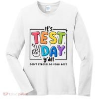 It's Test Day Y'all Don't Stress Do Your Best Testing Day Teacher Stude Women's Long Sleeve Shirt thumb 0