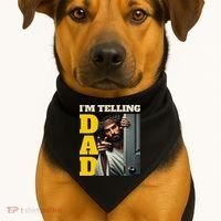 Im Telling Dad Funny Religious Christian Jesus Crown USA-Made Doggie Bandana thumb 1
