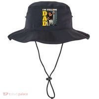 Im Telling Dad Funny Religious Christian Jesus Crown Bucket Hat thumb 0