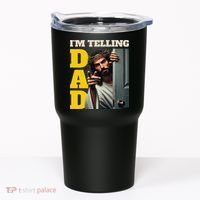 Im Telling Dad Funny Religious Christian Jesus Crown Tumbler thumb 0